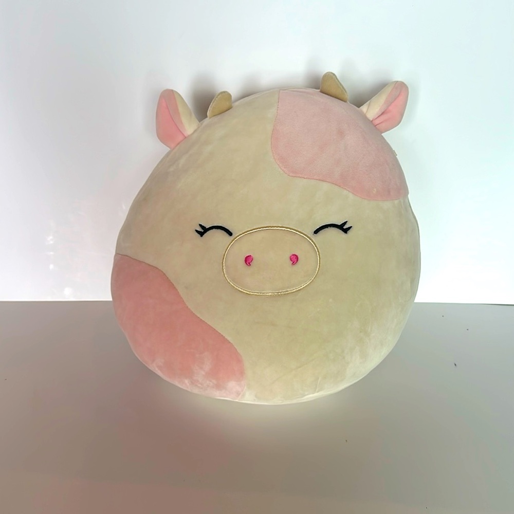 Squishmallow pink cow